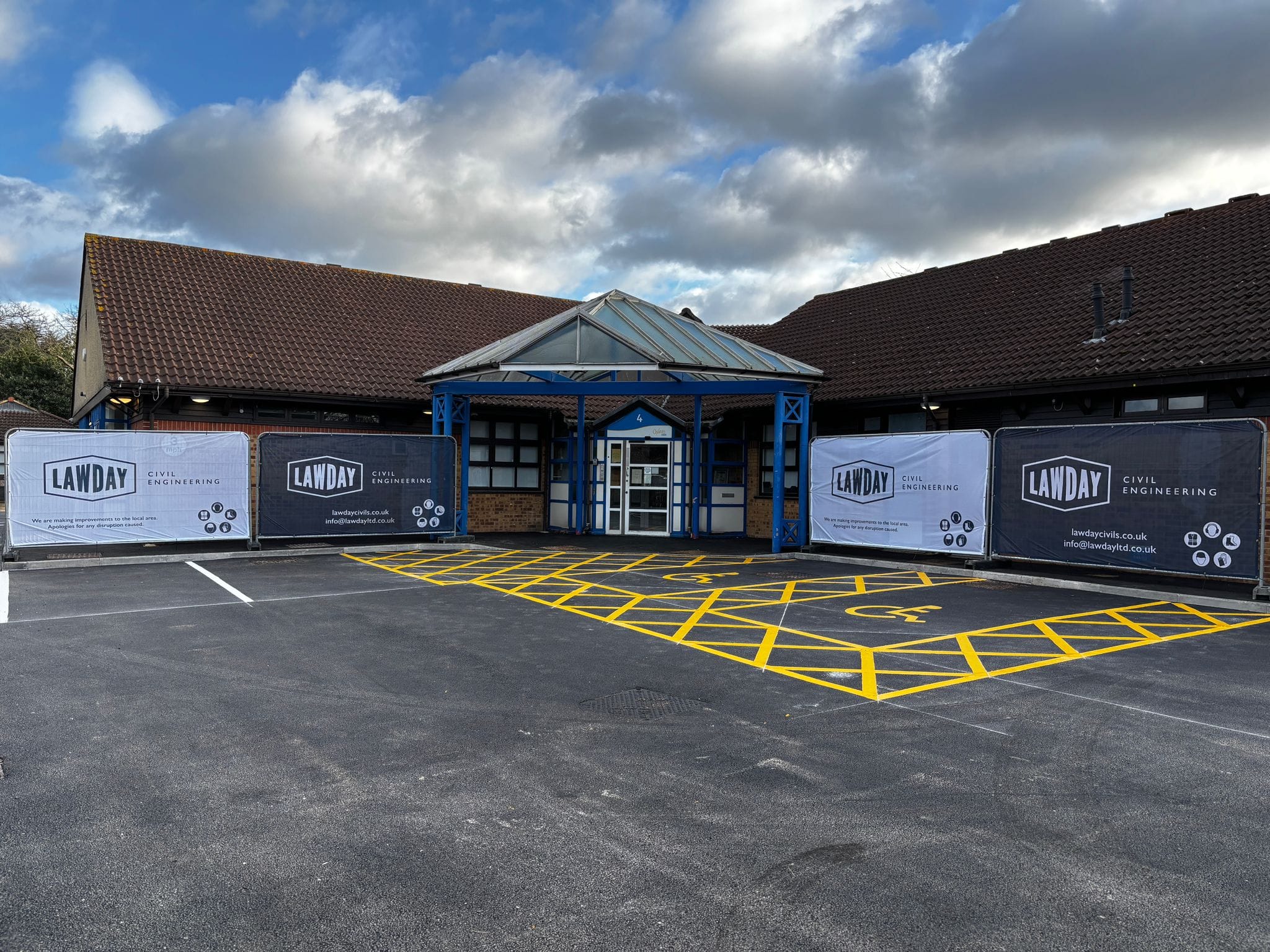 Wensley Close parking spaces tarmacked